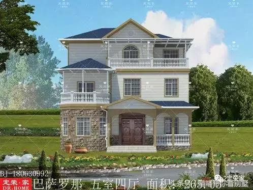 三層別墅設(shè)計圖，多臥室，人丁興旺也不怕，可以滿足你的需求