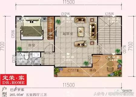 三層別墅設(shè)計圖，多臥室，人丁興旺也不怕，可以滿足你的需求