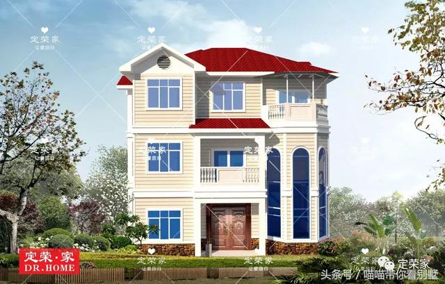 三層別墅設(shè)計圖，多臥室，人丁興旺也不怕，可以滿足你的需求