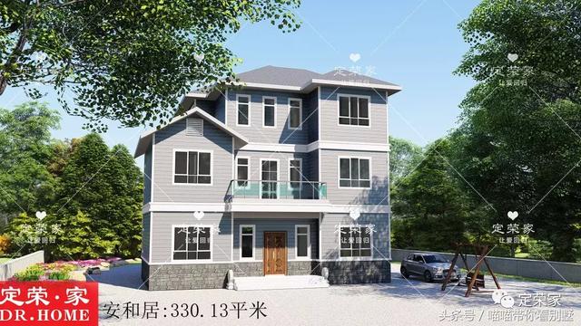 三層別墅設(shè)計圖，多臥室，人丁興旺也不怕，可以滿足你的需求