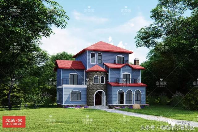 三層別墅設(shè)計圖，多臥室，人丁興旺也不怕，可以滿足你的需求