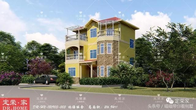 三層別墅設(shè)計圖，多臥室，人丁興旺也不怕，可以滿足你的需求