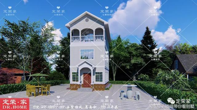 三層別墅設(shè)計圖，多臥室，人丁興旺也不怕，可以滿足你的需求