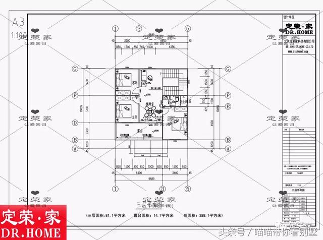 三層別墅設(shè)計圖，多臥室，人丁興旺也不怕，可以滿足你的需求