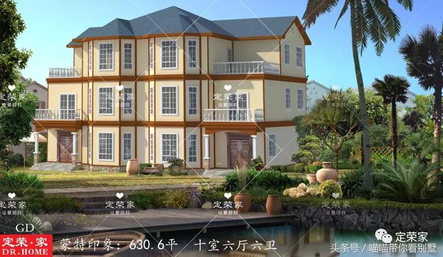 三層別墅設(shè)計圖，多臥室，人丁興旺也不怕，可以滿足你的需求