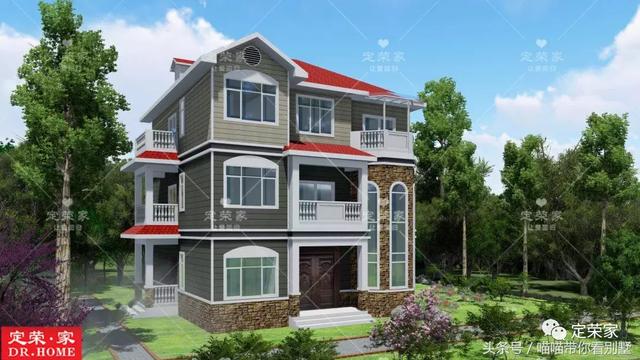 三層別墅設(shè)計圖，多臥室，人丁興旺也不怕，可以滿足你的需求