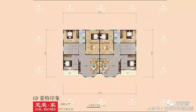 三層別墅設(shè)計圖，多臥室，人丁興旺也不怕，可以滿足你的需求