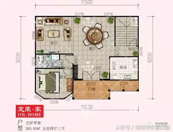 三層別墅設(shè)計圖，多臥室，人丁興旺也不怕，可以滿足你的需求