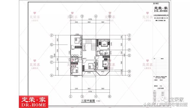 三層別墅設(shè)計圖，多臥室，人丁興旺也不怕，可以滿足你的需求