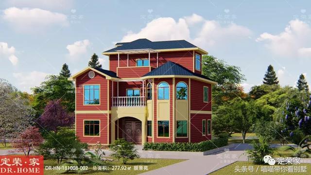 三層別墅設(shè)計圖，多臥室，人丁興旺也不怕，可以滿足你的需求