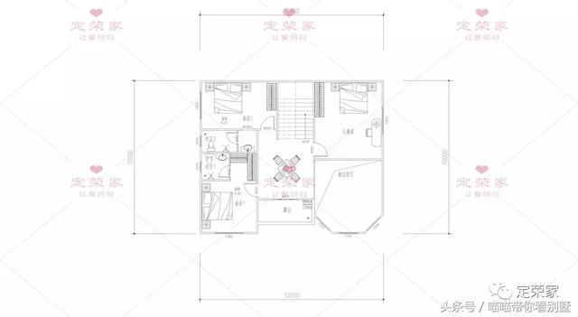 三層別墅設(shè)計圖，多臥室，人丁興旺也不怕，可以滿足你的需求