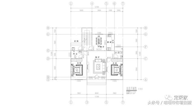 三層別墅設(shè)計圖，多臥室，人丁興旺也不怕，可以滿足你的需求