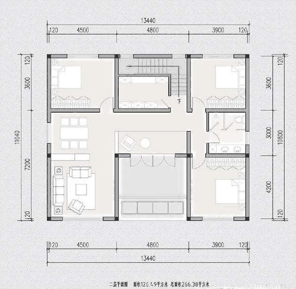 帶小院中式別墅設(shè)計圖，古樸大氣好看，不愧是人氣超高的款式