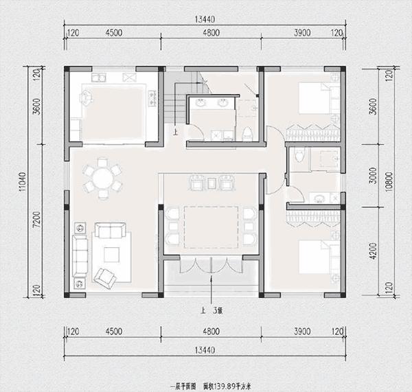 帶小院中式別墅設(shè)計圖，古樸大氣好看，不愧是人氣超高的款式