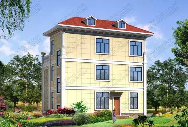 漂亮三層小別墅設(shè)計(jì)圖，帶露臺(tái)和堂屋，簡(jiǎn)直是農(nóng)村自建房典范