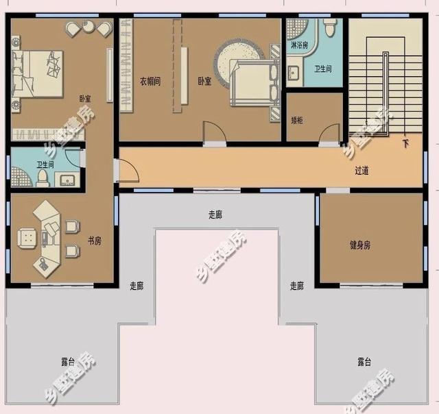 推薦一款十分亮眼的新中式四合院別墅設(shè)計(jì)圖，黛瓦白墻，有種意境美