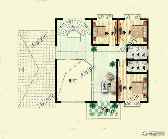 精心挑選了3款別墅設(shè)計(jì)圖，都帶堂屋，供大家參考