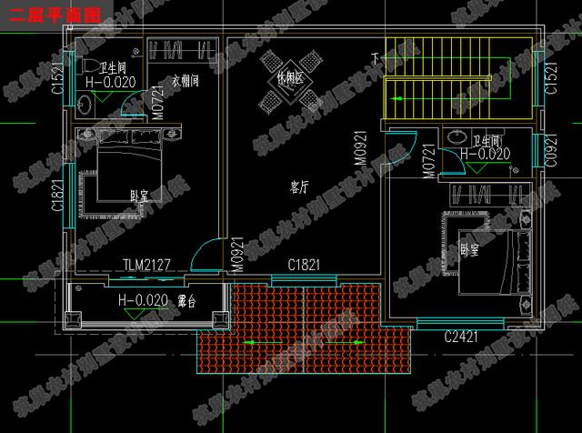 二層占地110平方米農(nóng)村自建房設(shè)計(jì)圖，根據(jù)現(xiàn)代人的審美及生活習(xí)慣來(lái)設(shè)計(jì)