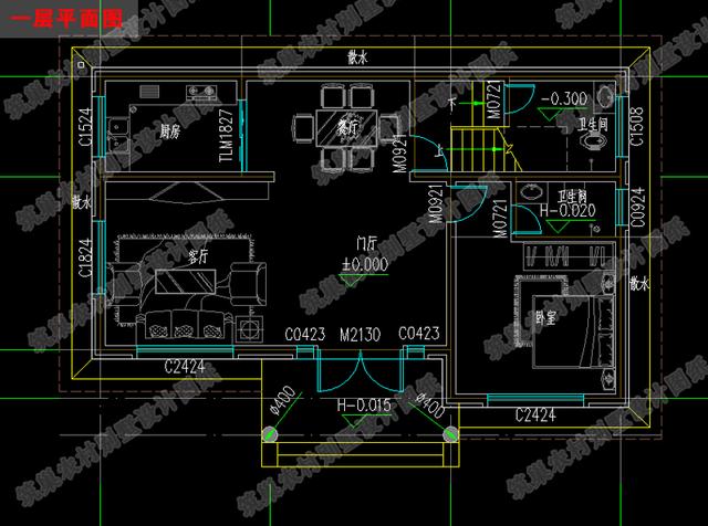 二層占地110平方米農(nóng)村自建房設(shè)計(jì)圖，根據(jù)現(xiàn)代人的審美及生活習(xí)慣來(lái)設(shè)計(jì)