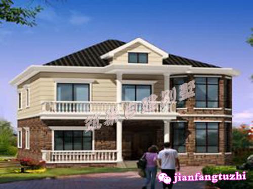 農(nóng)村二層小別墅設(shè)計(jì)圖，結(jié)構(gòu)簡(jiǎn)單大氣，采光通透，舒適清爽