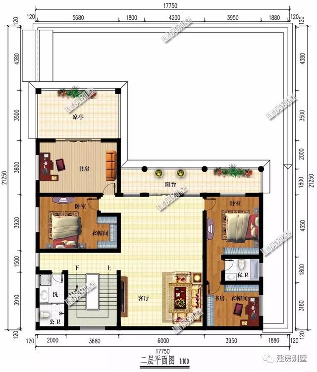三棟農(nóng)村自建房設(shè)計(jì)圖，每一棟都很氣派，人人看了都羨慕