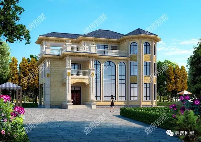 三棟農(nóng)村自建房設(shè)計(jì)圖，每一棟都很氣派，人人看了都羨慕