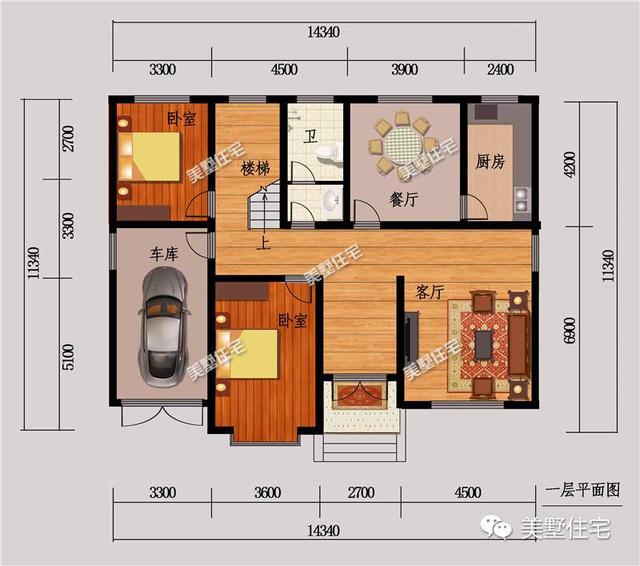 3款二層別墅設(shè)計(jì)圖，簡約大氣都有車庫，適合農(nóng)村建造