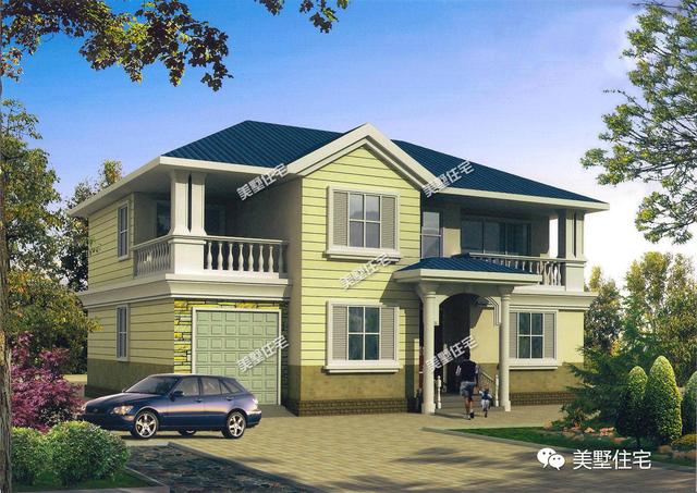 3款二層別墅設(shè)計(jì)圖，簡約大氣都有車庫，適合農(nóng)村建造
