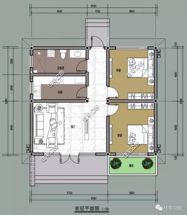 8款開間9米別墅設(shè)計圖，造價經(jīng)濟，只要20萬就夠了