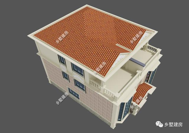 這款農(nóng)村別墅設(shè)計圖，一屋兩戶，兩兄弟可以一起住