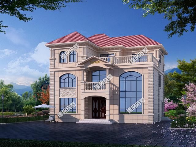 13x10.7米三層別墅設(shè)計(jì)圖，建房子，住的舒適是首要