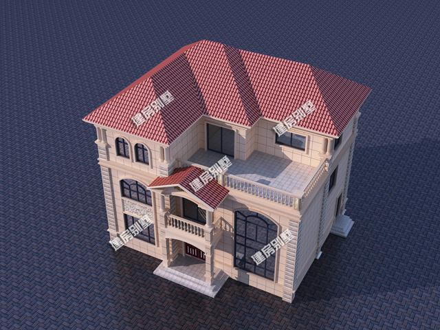 13x10.7米三層別墅設(shè)計(jì)圖，建房子，住的舒適是首要