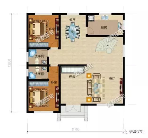 6款農(nóng)村三層別墅設(shè)計圖，外觀端莊大方戶型方正，準(zhǔn)備建房的小伙伴可以留作參考