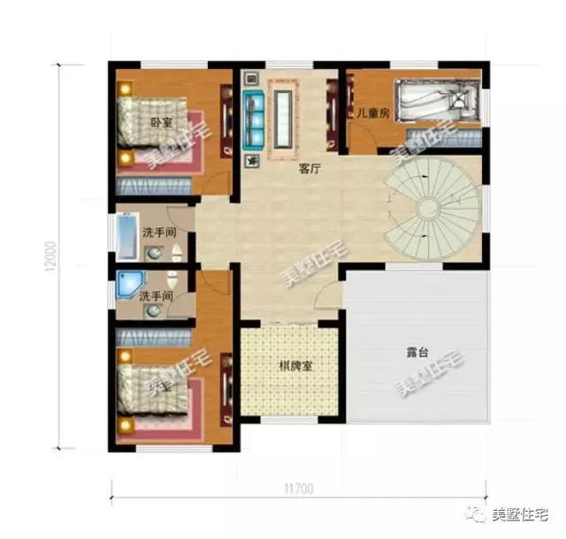 6款農(nóng)村三層別墅設(shè)計圖，外觀端莊大方戶型方正，準(zhǔn)備建房的小伙伴可以留作參考