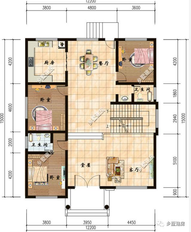 這款新建的的四層農(nóng)村自建房設(shè)計圖，性價比很高