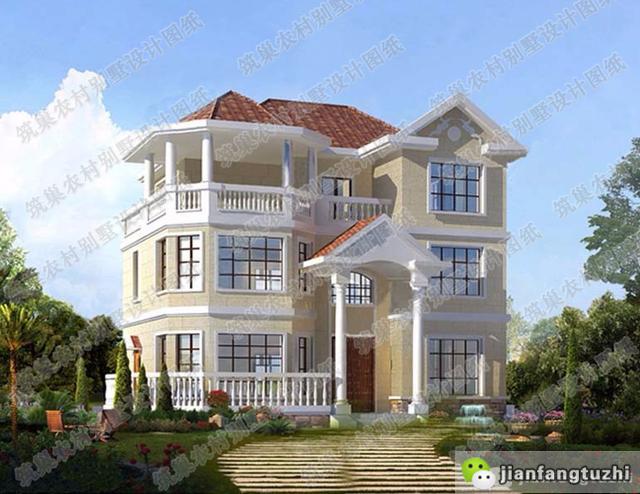 3款農(nóng)村房屋設(shè)計圖，每一款都有自己獨特的風(fēng)格