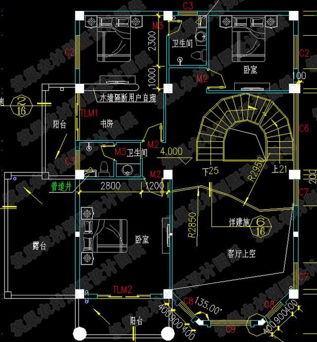 5款三層農(nóng)村別墅設(shè)計(jì)圖紙，帶八面體結(jié)構(gòu)設(shè)計(jì)，一起來欣賞下