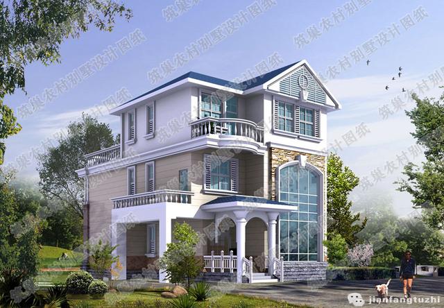 三層農(nóng)村別墅設計圖，現(xiàn)在的農(nóng)村房屋是越來越時尚大氣了