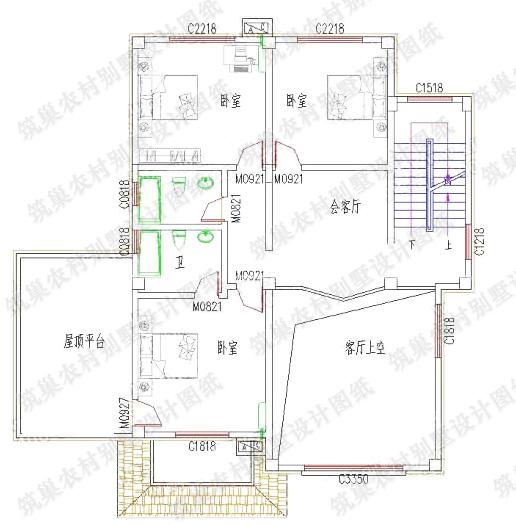 三層農(nóng)村別墅設計圖，現(xiàn)在的農(nóng)村房屋是越來越時尚大氣了