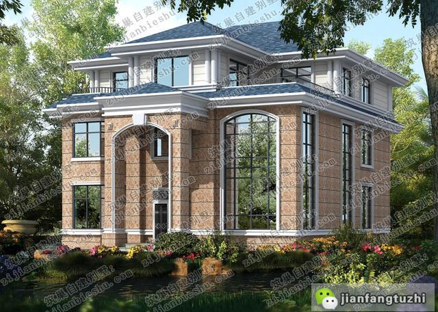 三層農(nóng)村別墅設計圖，現(xiàn)在的農(nóng)村房屋是越來越時尚大氣了