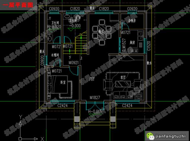 四層農(nóng)村設(shè)計別墅圖紙，占地100平米，戶型美觀大氣