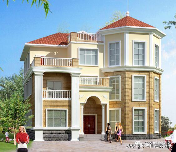 占地200平的三層豪華別墅設(shè)計圖，外觀漂亮大方，室內(nèi)布局功能合理，造價經(jīng)濟(jì)，絕對是你的菜！