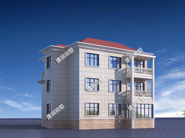 三層農(nóng)村歐式別墅設(shè)計(jì)圖，10個(gè)臥室設(shè)計(jì)，左右鄰居各一棟！