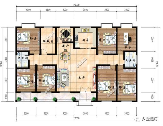 精選6套時下流行的農(nóng)村一層別墅設(shè)計圖，十萬塊包你建成，希望有你中意的一款！