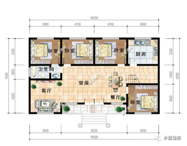 精選6套時下流行的農(nóng)村一層別墅設(shè)計圖，十萬塊包你建成，希望有你中意的一款！
