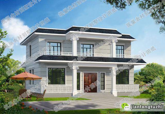 兩款進深都是10米的農(nóng)村二層自建房，一款歐式田園風，一款低造價，你更喜歡哪一款？