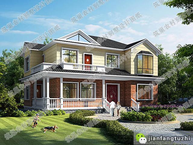 兩款進深都是10米的農(nóng)村二層自建房，一款歐式田園風，一款低造價，你更喜歡哪一款？