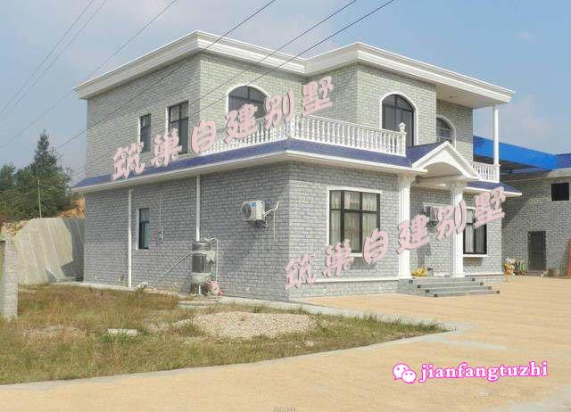 12.6米x13.5米農(nóng)村二層自建房，戶型簡(jiǎn)約方正，造價(jià)經(jīng)濟(jì)（含2張效果圖全套施工圖）