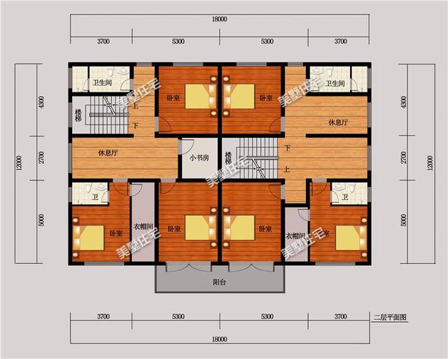 3款兄弟雙拼別墅設(shè)計(jì)圖，經(jīng)典實(shí)用，精致大氣，利于兄弟和睦。