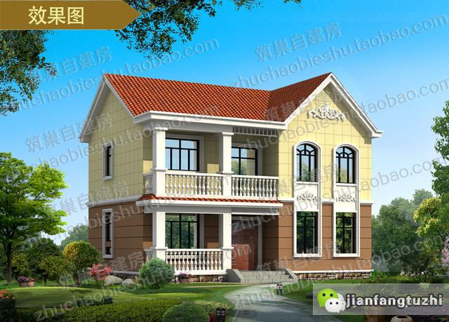 分享三款占地100平的二層鄉(xiāng)村自建房，挑來選去還是戶型3最實(shí)用！